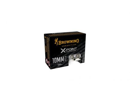 Browning X-Point Defense 180gr 10mm Ammo, 20rds - B191700102