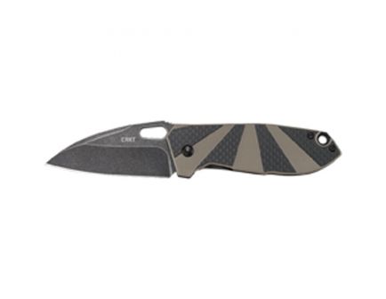 CRKT Heron Folding Knife w/ Frame Lock, 2.93", Tan/Black - 2440