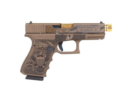 Glock 19 Gen 3 Trump 9mm Pistol, Burnt Bronze