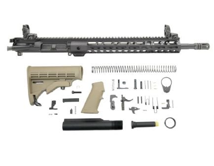 BLEM PSA 16" 5.56 NATO 1/7 Mid-Length Nitride 13.5" Lightweight M-Lok Classic Rifle Kit w/MBUS Sight Set, Flat Dark Earth