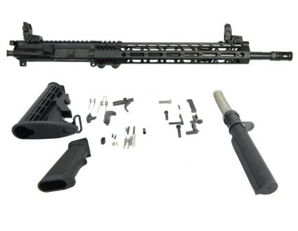 BLEM PSA 16" Mid-Length 5.56 NATO 1:7 Nitride 13.5 Lightweight M-Lok Classic Rifle Kit With MBUS Sight Set