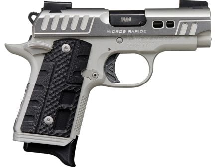Kimber Micro 9 Rapide Black Ice 9mm Pistol, Silver/Black