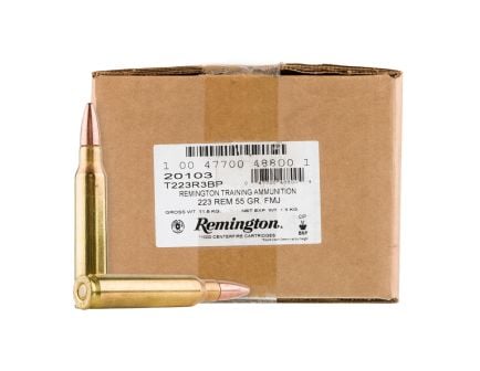Remington 55 gr FMJ .223 Rem Ammunition, 1000 Rounds