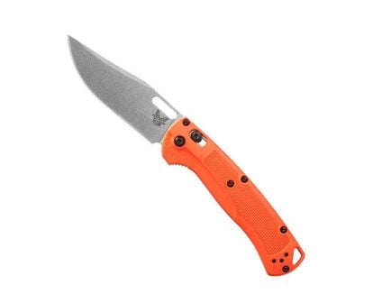 Benchmade TaggedOut Folding Clip Point Knife, Orange Grivory - 15535