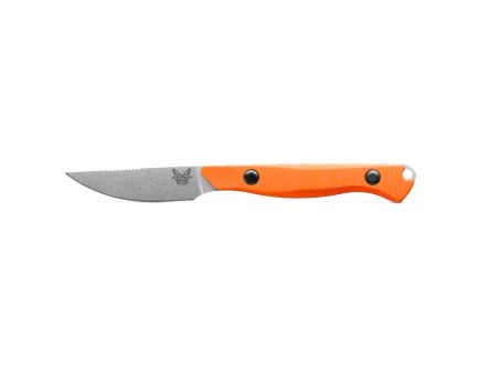 Benchmade Flyway Fixed Blade Drop Point Knife, Orange - 15700