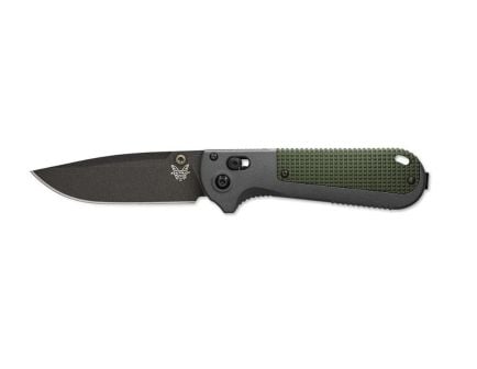 Benchmade Redoubt 3.55" Drop Point Folding Knife, Black