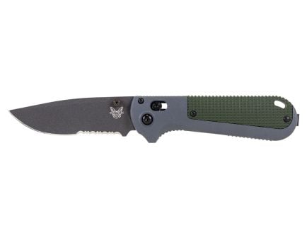 Benchmade Redoubt Axis Serrated Drop Point Folding Knife, Black - 430SBK