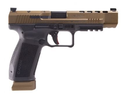 Canik Mete SFx 5.2" 20rd 9mm Pistol, Black/Bronze