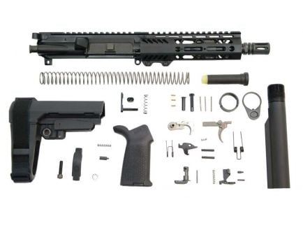 PSA 7.5" 5.56 NATO 1/7 Phosphate 7" Lightweight M-Lok MOE EPT SBA3 Pistol Kit -
