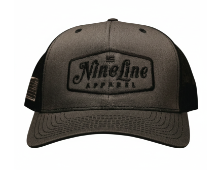 Nine Line Snapback Hat, Grey / Black