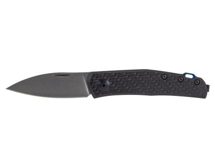 Zero Tolerance Anso 2.6" Spear Point Folding Knife, Carbon Fiber/Stonewash - 0235