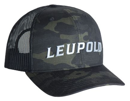 Leupold Trucker Hat, Black Camo - 180419
