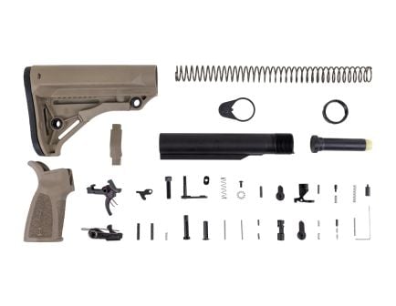 PSA Sabre-15 Lower Build Kit with Sabre Stock and Grip, FDE