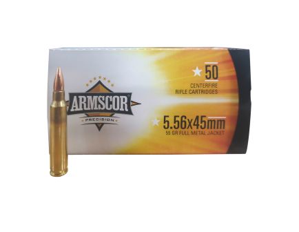 Armscor 55gr. 5.56X45MM FMJ Ammo, 50rds - 50343