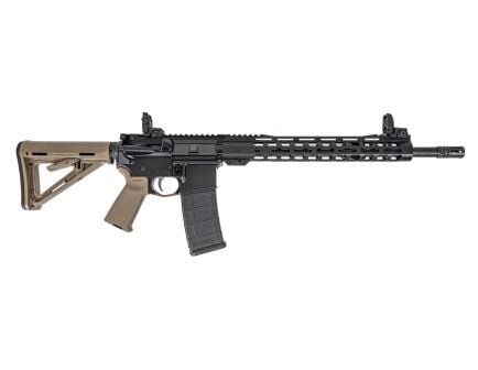 PSA 16" Mid-Length 5.56 NATO 1/7 Phosphate 13.5" Lightweight M-Lok MOE EPT Stealth Rifle w/MBUS Sight Set, FDE