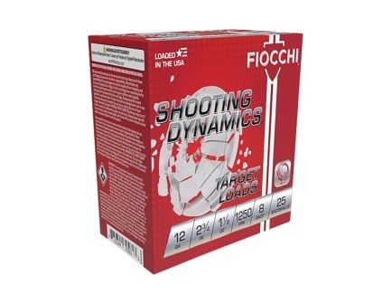 Fiocchi Shooting Dynamics 12 Gauge 2 3/4" #8, 25rds - 12SD18X8