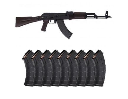 PSAK-47 GF5 Forged Classic Forged Side Folder Polymer Rifle , Plum With 10 Magazines