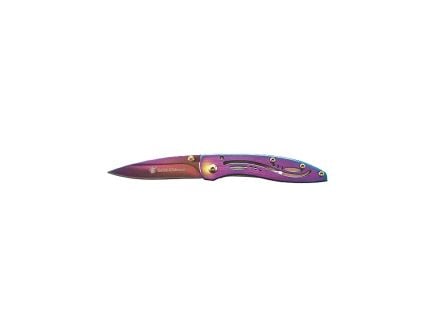 S&W Drop Point Folding Knife, Rainbow - CKLPRCP