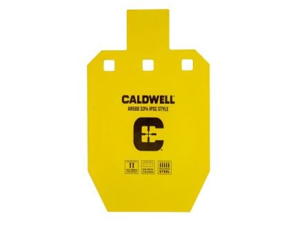 Caldwell Hanging Steel Target, Yellow Powder Coat