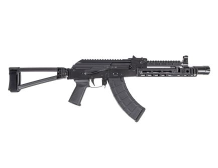 PSA AK-P GF3 Triangle Side Folding Pistol with ALG Trigger, Linear Compensator, Soviet Arms 9.25" Booster Cut Rail & Soviet Arms Railed Gas Tube