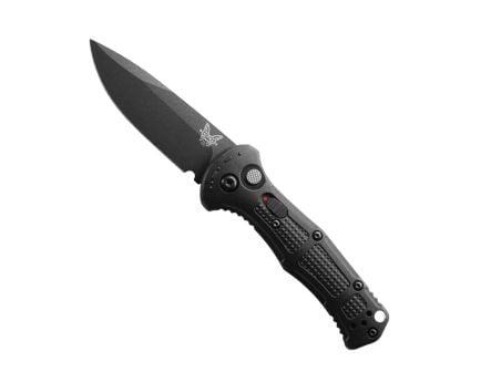 Benchmade Mini Claymore Auto Folding Drop Point Knife, Black - 9570BK