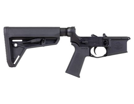 PSA Sabre-15 Forged Lower with MOE SL Stock and Grip, Black