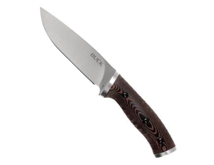 Buck 863 Selkirk Fixed Blade Drop Point Knife, Brown/Black - 0863BRS-B