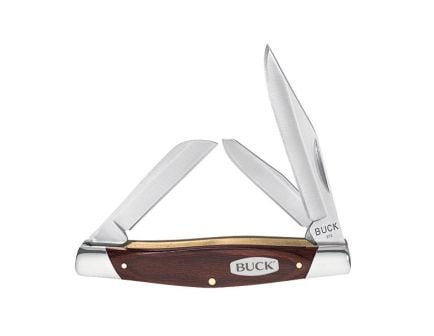 Buck 373 Trio Folding 3 Blade Pocket Knife, Burlwood - 0373BRS-B