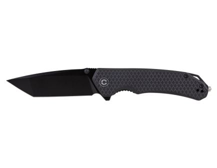 Kronos Brazen Tactical Tanto Folding Knife, Black - PSA-638-2