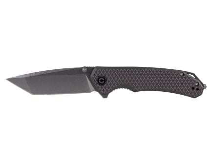 Kronos Brazen Tactical Stonewashed Tanto Folding Knife, Gray - PSA-638-3