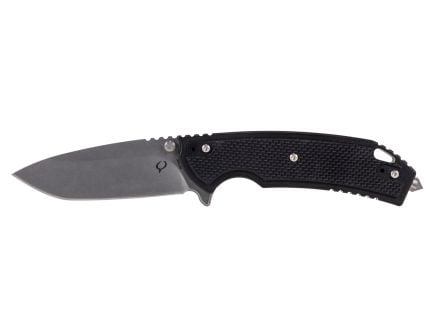 Kronos Ironclad Tactical Folding Knife, Black - KRON-02