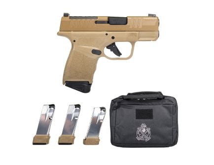 Springfield Hellcat Micro-Compact OSP 9mm 3" 13rd w/ Gear Up Bundle, FDE - HC9319FOSPGU23