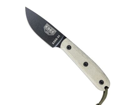 ESEE Esee-3HM, Fixed Blade Knife w/ Sheath - ESEE-3HM-B