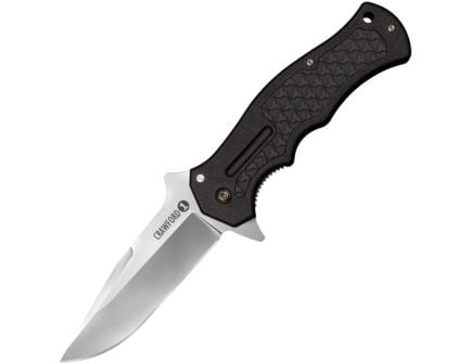 Cold Steel Crawford 1 Folding Knife Clip Point, Black - CS-20MWCB