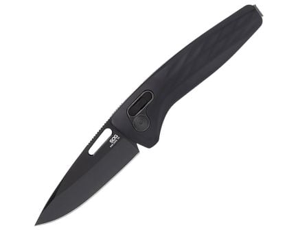 SOG Knives One-Zero XR Folding Knife Clip Point, Black - SOG12-73-03-57
