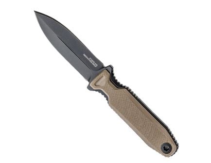SOG Knives Pentagon FX Covert, Fixed Blade Knife Spear Point, Flat Dark Earth - SOG17-61-04-57