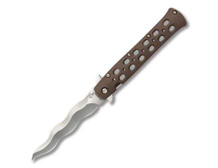 Cold Steel Ti-Lite Kris Folding Knife Unique Design in Flat Dark Earth - CS-26SK4