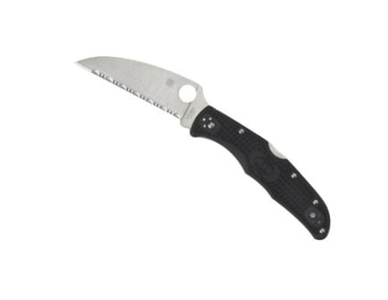 Spyderco Endura 4 Lightweight Sleek Black Wharncliffe Folding Knife - C10FPWCBK