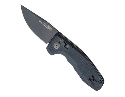 SOG Knives SOG-TAC AU Straightback Folding Knife, Black - SOG15-38-07-57
