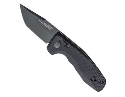 SOG Knives SOG-TAC AU Compact Folding Knife Tanto, Black - SOG15-38-09-57
