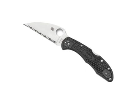 Spyderco DELICA 4 Lightweight Folding Knife Wharncliffe, Black - C11FPWCBK