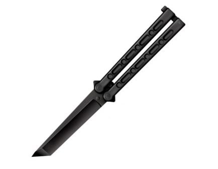 Cold Steel Balisong Folding Butterfly Knife Tanto, Black - CS-92EAB