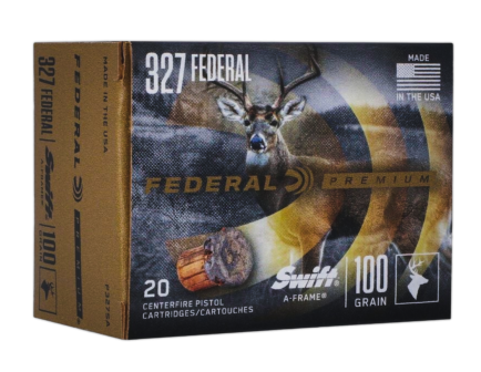 Federal Premium .327 Fed Mag 100 gr Swift A-Frame Ammo, 20rds - P327SA