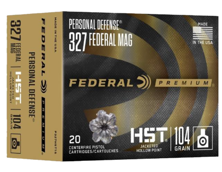 Federal Premium Personal Defense .327 Federal Magnum 104 gr Ammo JHP - 20rds - P327HST1S