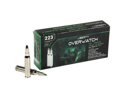 Liberty Ammunition Overwatch .223 Remington 55 gr  OCD - 20rds - LAOW223553000