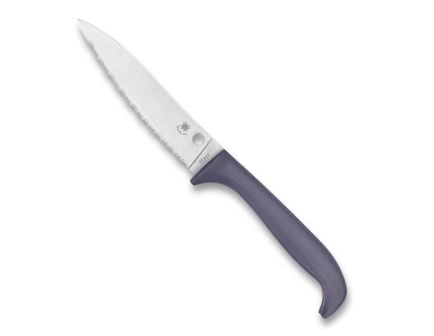 Spyderco Counter Puppy Spyderedge Fixed Blade Knife, Purple - K20SPR