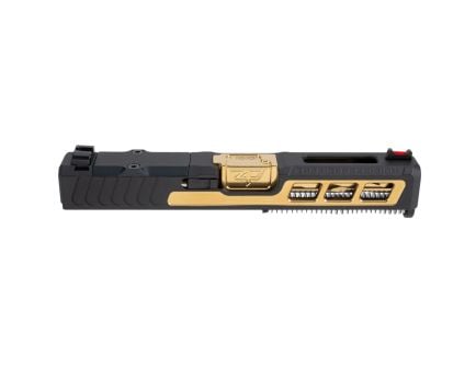 Zaffiri Precision ZPS.3 Complete Upper for Glock 19 Gen3, Black/Gold - ZPS.3.19.BG.CU
