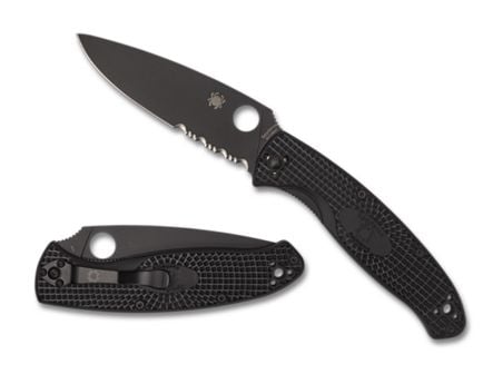 Spyderco Resilience Light Weight Folding Knife, Black - C142PSBBK