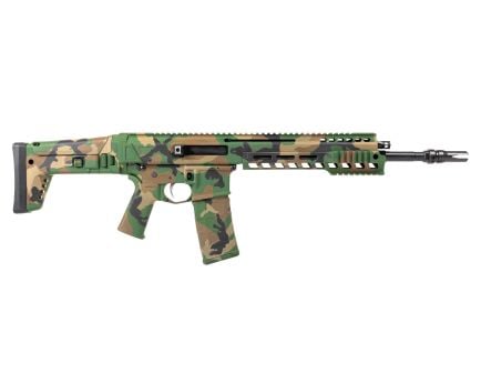 PSA JAKL 13.7" 5.56 1:7 Nitride Partial Picatinny Lower Hand Guard MOE SL EPT F5 Stock Rifle, M81 Woodland