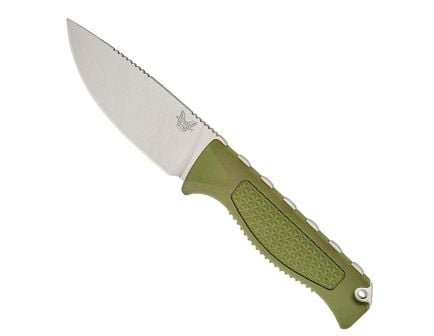 Benchmade Steep Country Fixed Blade Drop Point Knife, Dark Olive - 15006-01